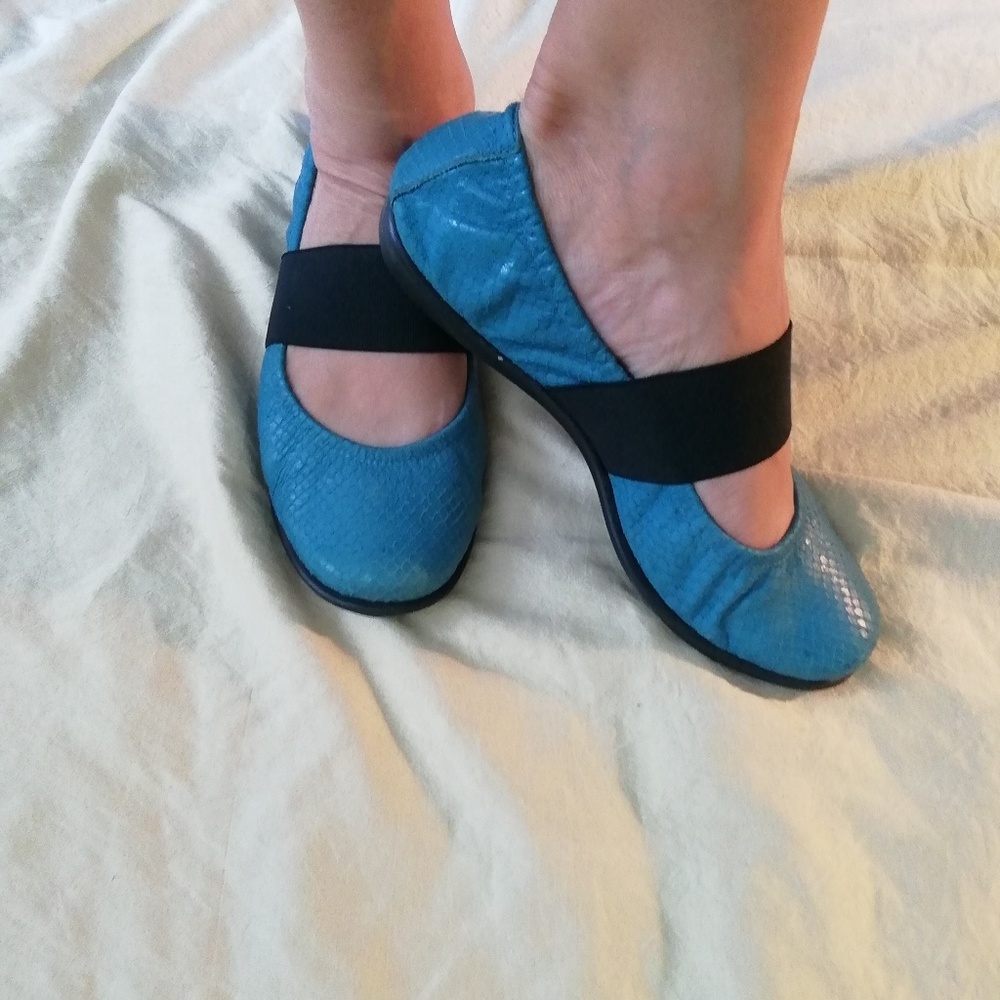 The Flexx leather ballet shoes size 8